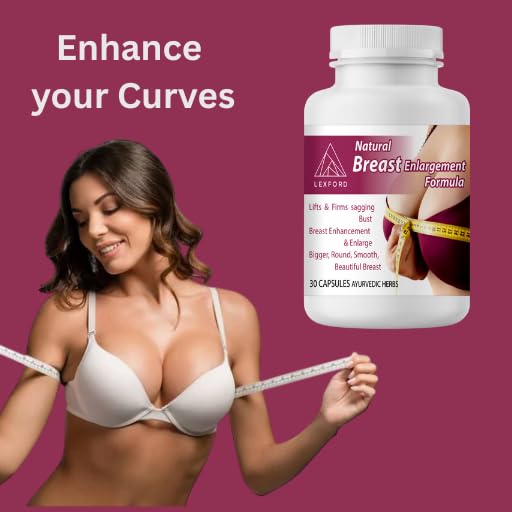 Lexford Breast Enlargement Pills for Women and Trans-Women Capsules 30 Count