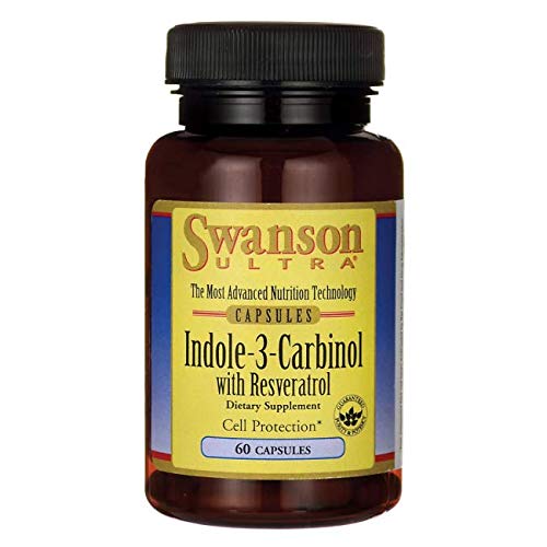 Swanson Indole-3-Carbinol with Resveratrol Capsules, 120 Capsules
