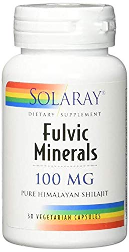 Solaray Fulvic Minerals 100 mg Capsules, 60 Count