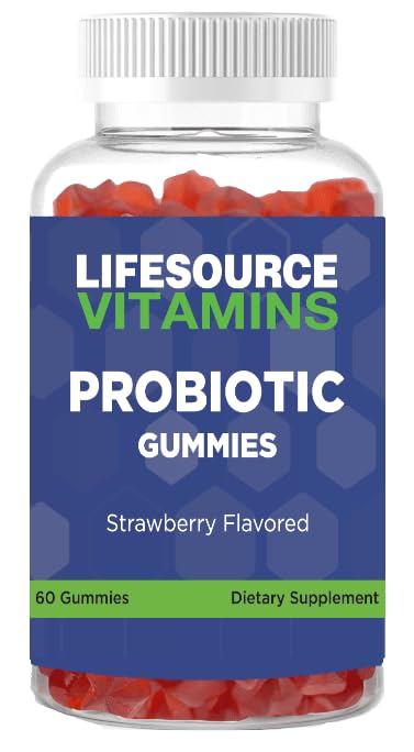 LifeSource Vitamins Probiotic Gummies Organic for All Ages, 60 Gummies