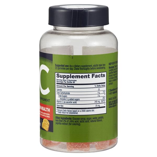 Kasa Style Vitamin C 240 mg per Serving Chewable, 60 Gummies