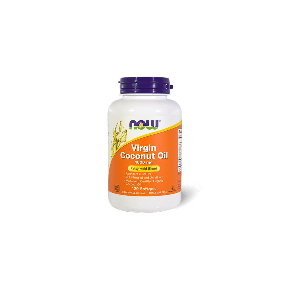 NOW Foods Virgin Coconut Oil 1000 mg Softgels 120 Count