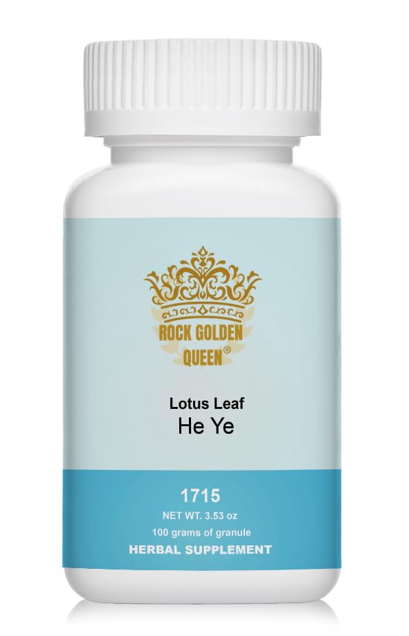 Rock Golden Queen He Ye, Lotus Leaf (Raw) Granule Powder, 3.53 oz