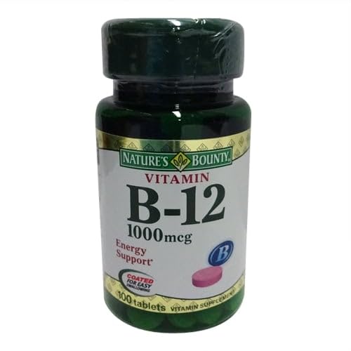 Nature's Bounty Vitamin B-12 1000 mcg Tablets, 900 Tablets