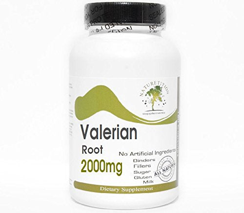 Naturetition Supplements Valerian Root 2000mg Capsules, 1 Count