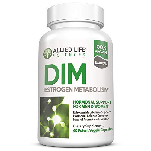 Allied Life Sciences DIM Diindolylmethane Plus Broccoli Seeds Extract Capsules, 60 Count