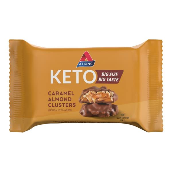 Atkins Caramel Almond Clusters & Endulge Caramel Nut Chew Bar, 20 Count