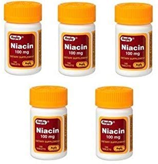 MEDCHOICE Niacin 100mg Tablets, 5 Count