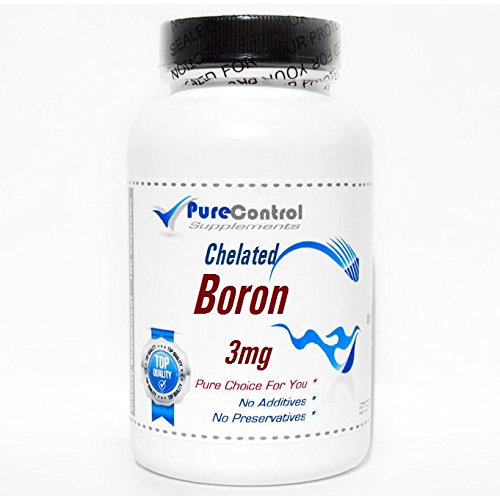 PureControl Supplements Chelated Boron 3mg Capsules, 100 Capsules