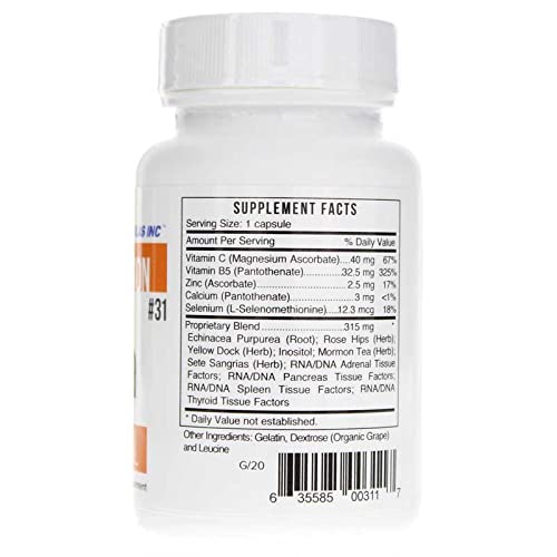 Systemic Formulas Adrenal Capsule 60 Count