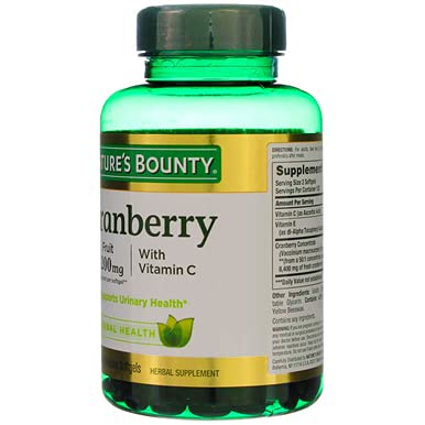 Nature's Bounty Cranberry with Vitamin C 4200 mg Softgels 750