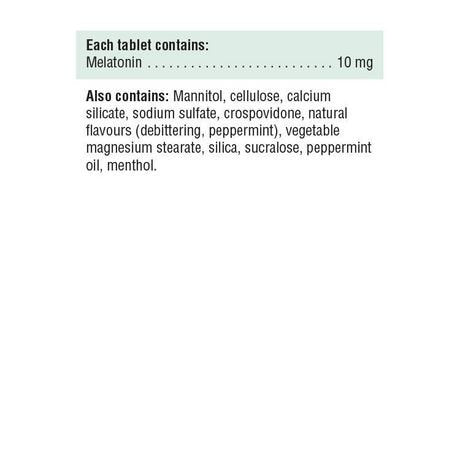 Jamieson Laboratories Melatonin 10 mg Fast Dissolving Tablets, 60 Tablets