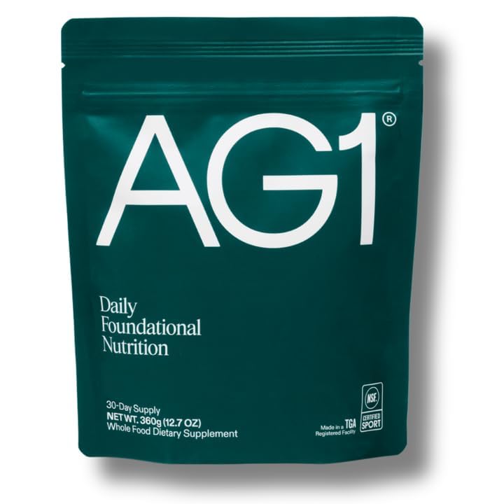 AG1 Greens Powder Superfood Powder, 30 Servings Refill Pouch
