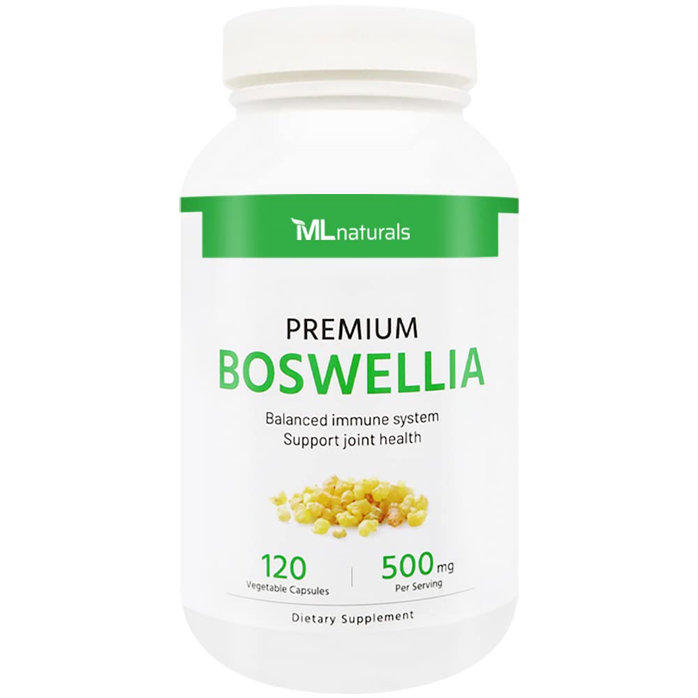 ML Naturals Boswellia 500mg Capsules, 120 Count