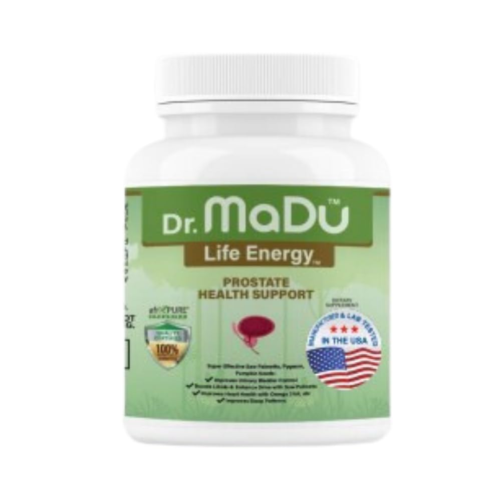 Ma-Du Prostate Health Support Saw Palmetto, Pygeum, Pumpkin Seeds 60 Capsules