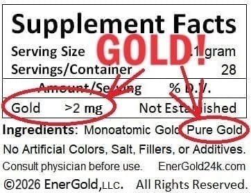 EnerGold Monoatomic Gold/ORMUS Powder 0.1 oz