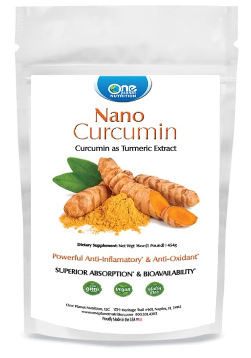 One Planet Nutrition Nano Curcumin Powder 16 oz