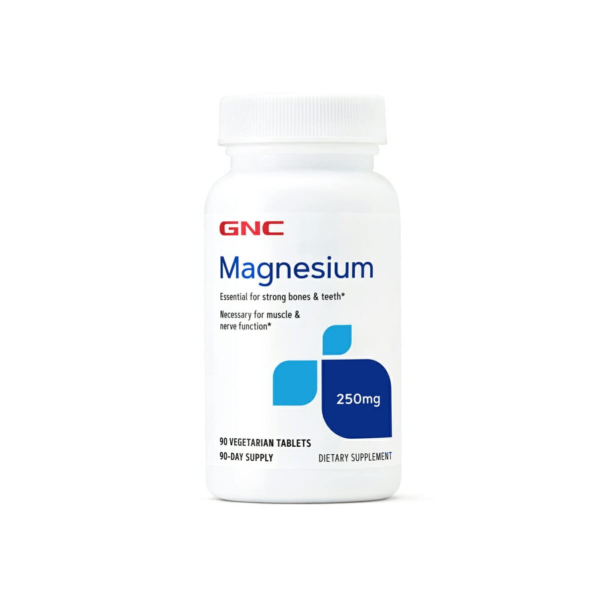 GNC Magnesium 250 mg Tablets, 90 Count