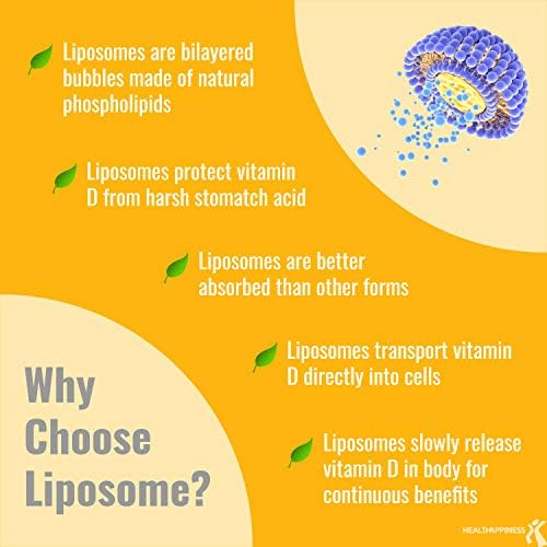 UpNourish Liposomal Vitamin D3 5000 IU Softgels, 365 Count