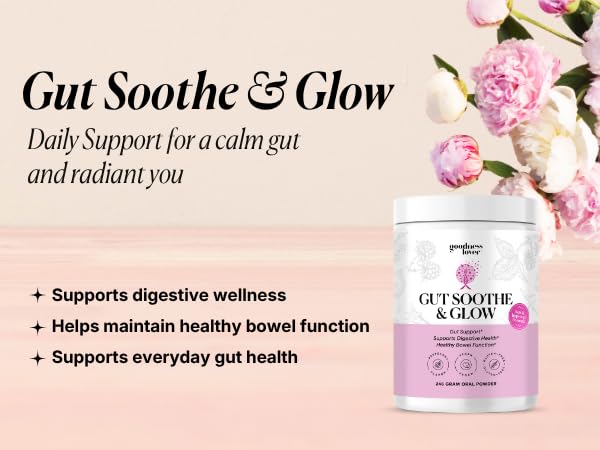 Goodness Lover Gut Soothe & Glow Gut Health for Women & Men Powder 11.4 Ounce
