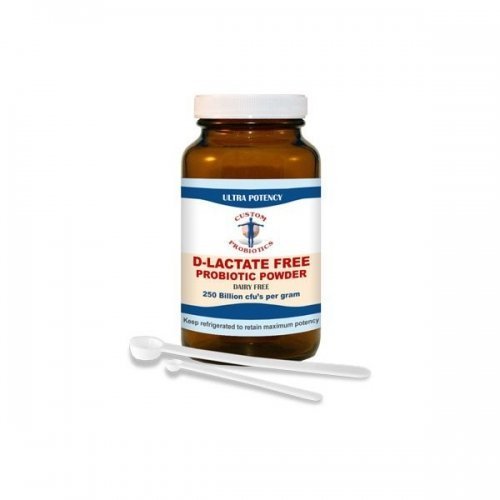 Custom Probiotics D-Lactate Free Probiotics Multi-Strain Probiotic Powder 1.8 oz