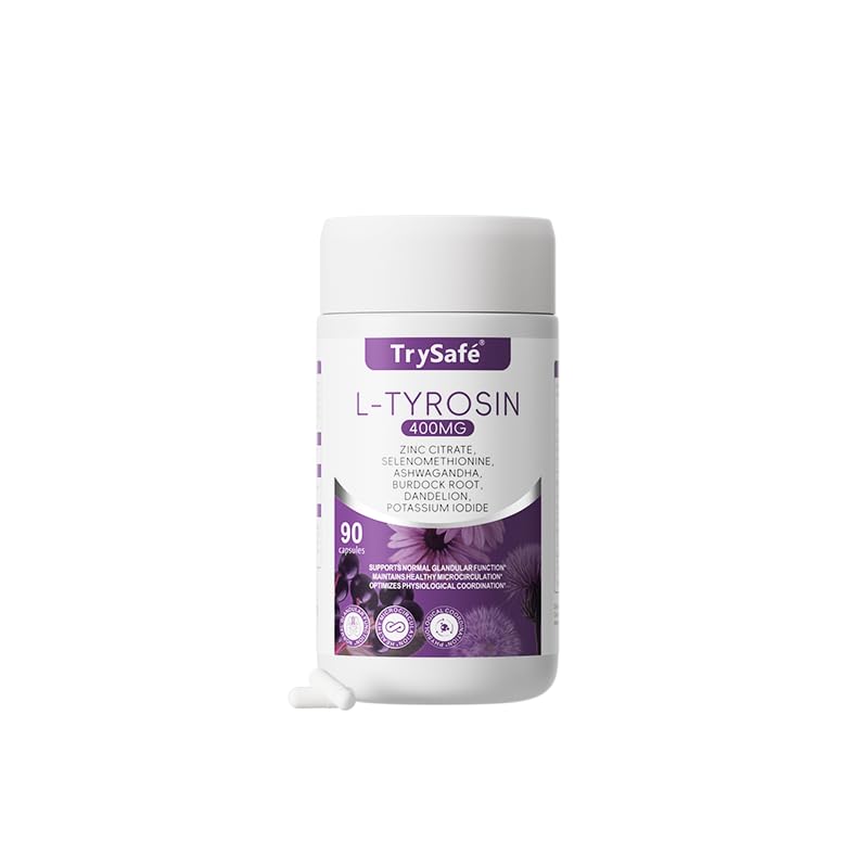 TrySafe 9-in-1 400mg L-Tyrosine Complex Capsule, 90 Capsules