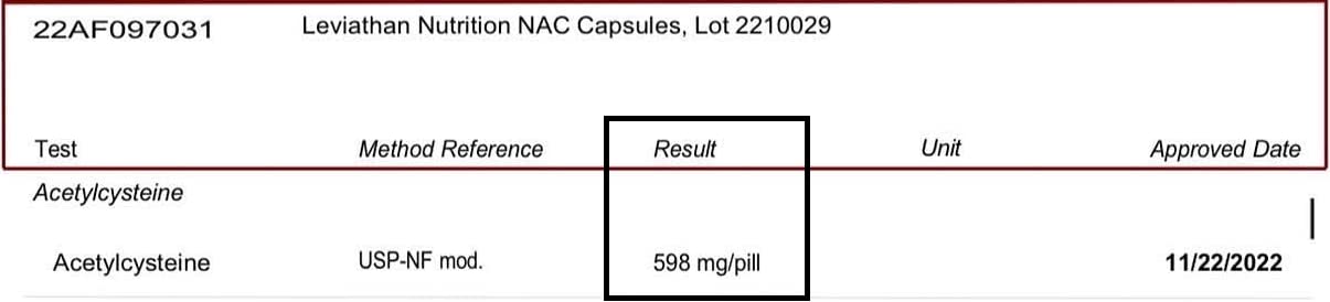 Leviathan Nutrition NAC Supplement N-Acetyl Cysteine Capsule, 120 Capsules