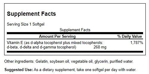 Swanson E-400 Mixed Tocopherols Softgels 500