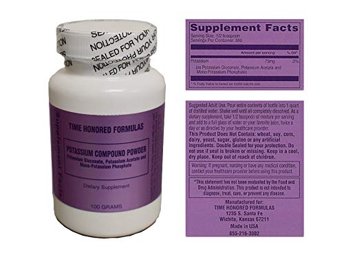 Purelife Enema Potassium Compound Salts Crystalized Powder for Gerson Therapy 3.52 oz
