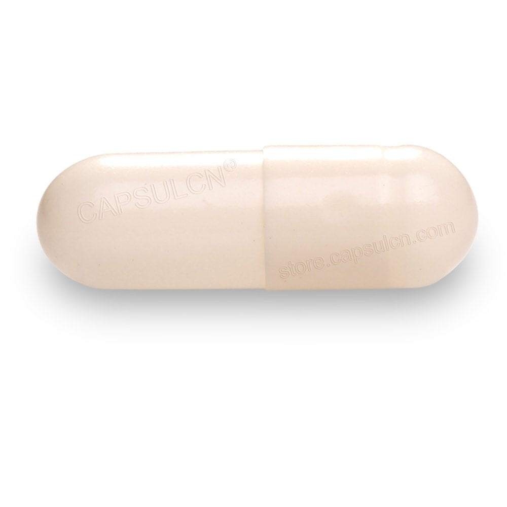CapsulCN Empty Enteric Coated Capsules Size 0 White 1000 pcs