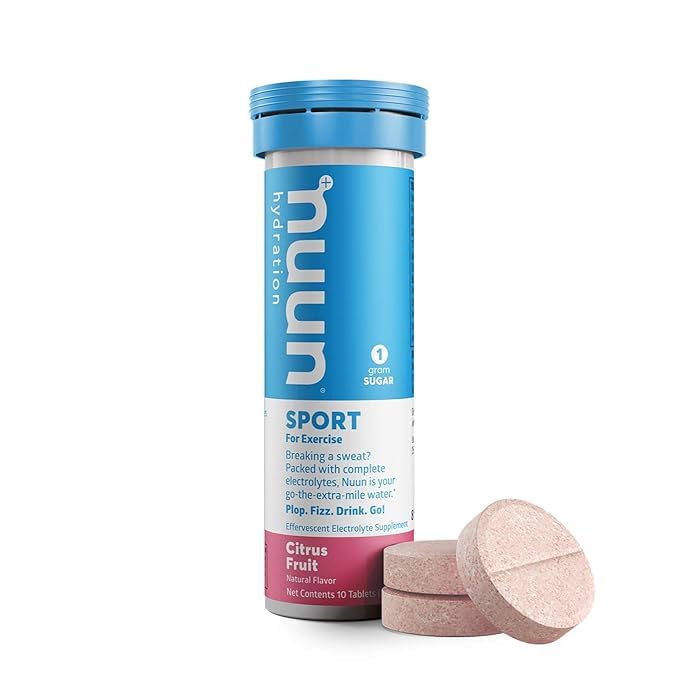 Nuun Active Citrus Fruit Electrolyte Enhanced Drink Tablets, 20 Count