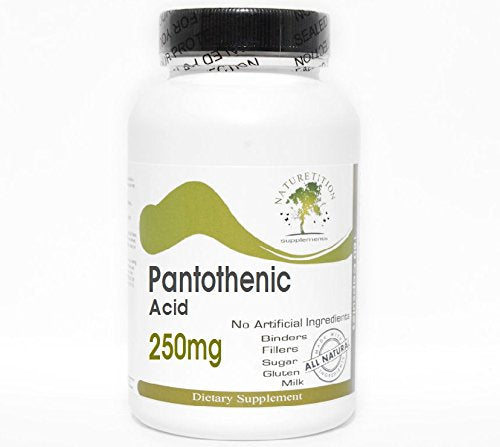Naturetition Supplements Pantothenic Acid 250mg 200 Capsules