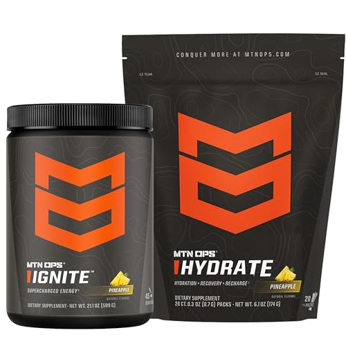 MTN OPS Ignite Pineapple + Hydrate Pineapple Bundle Powder
