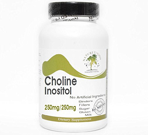 Naturetition Supplements Choline 250mg Inositol 250mg 200 Capsules