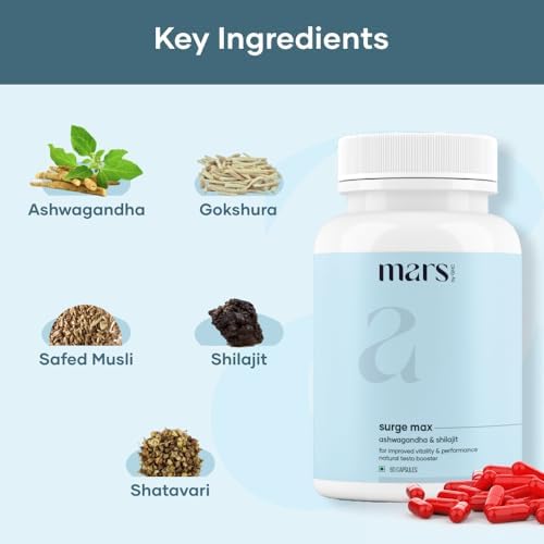 mars by GHC Natural Surge Max Capsules, 180 Capsules