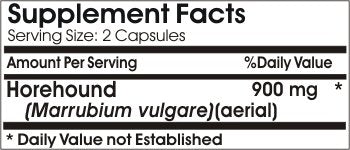 Naturetition Supplements Horehound 900mg Capsules 1 Count
