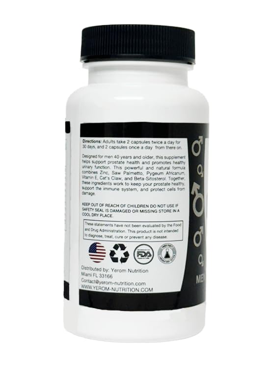 Yerom Nutrition Prosta-40 with Beta Sitosterol 90 Capsules