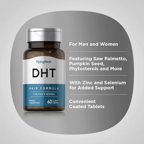 Piping Rock DHT Advanced Hair Formula Tablets, 60 Count