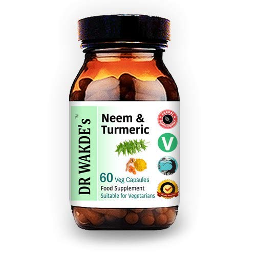 DR WAKDE's Neem & Turmeric Capsules, 60 Count
