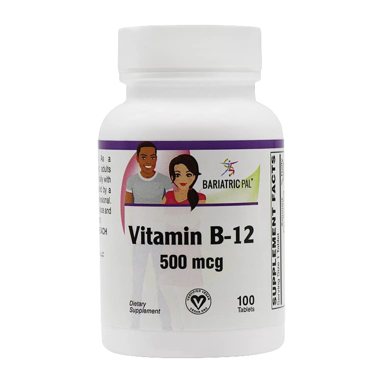 BariatricPal Vitamin B-12 500mcg Tablet - Cherry Flavored, 100 Count