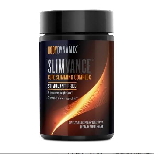 BodyDynamix Slimvance Core Slimming Complex, Stimulant Free Capsule, 60 Count