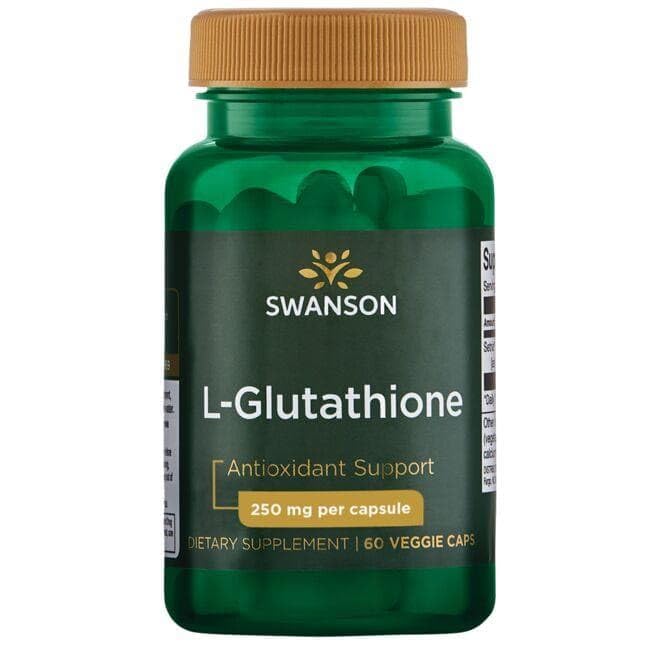 Swanson L-Glutathione 250 mg Veg Caps, 60 Count