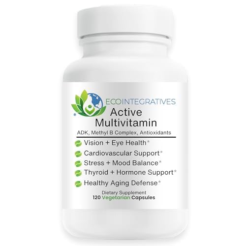 EcoIntegratives Active Multivitamin ADK Methyl B Complex Capsules, 120 Count