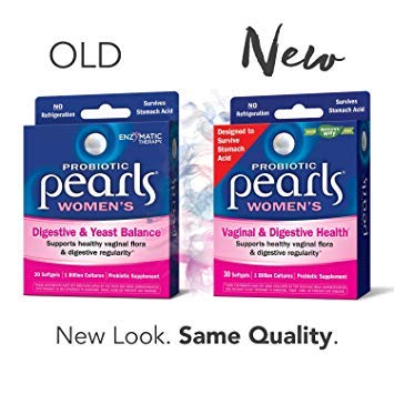 Nature's Way Probiotic Pearls Women's, Vaginal and Digestive Health 60 Capsules