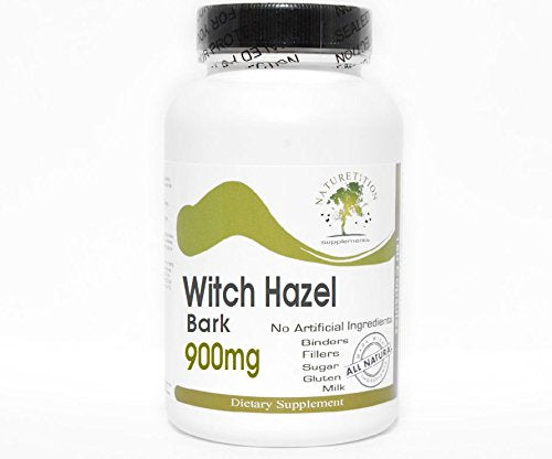 Naturetition Supplements Witch Hazel Bark 900mg Capsules 180 Count