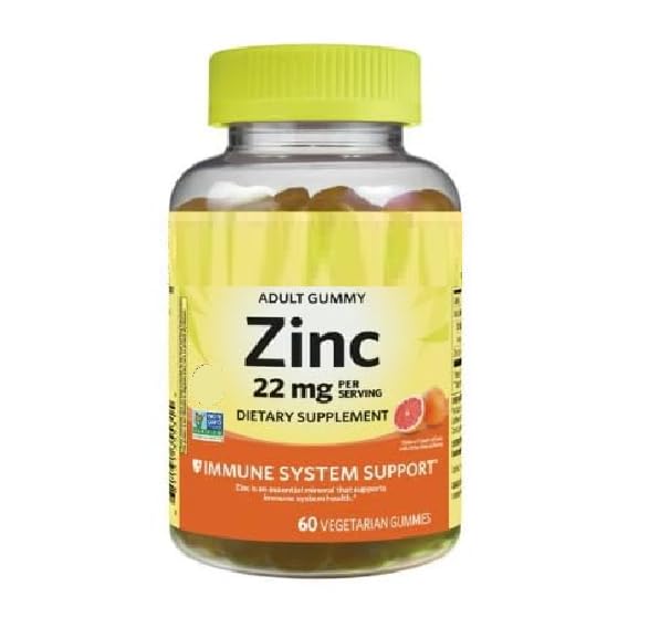 SEDLAV Zinc Gummies 22 mg Grapefruit Flavor, 60 Gummies