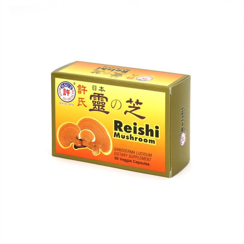 Hsu's Japanese Reishi Mushroom Capsules, 120 Count