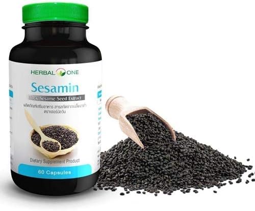 Generic Herbal One Black Sesamin 200mg Capsules 30 Count