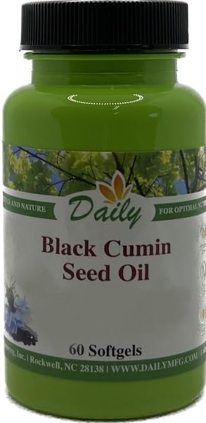 Daily Manufacturing Black Cumin Seed Oil Softgel 60 Count
