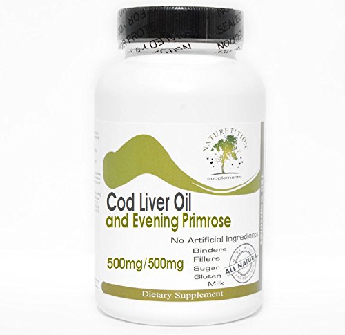 Naturetition Supplements Cod Liver Oil Concentrate 500mg and Evening Primrose 500mg Capsules 1